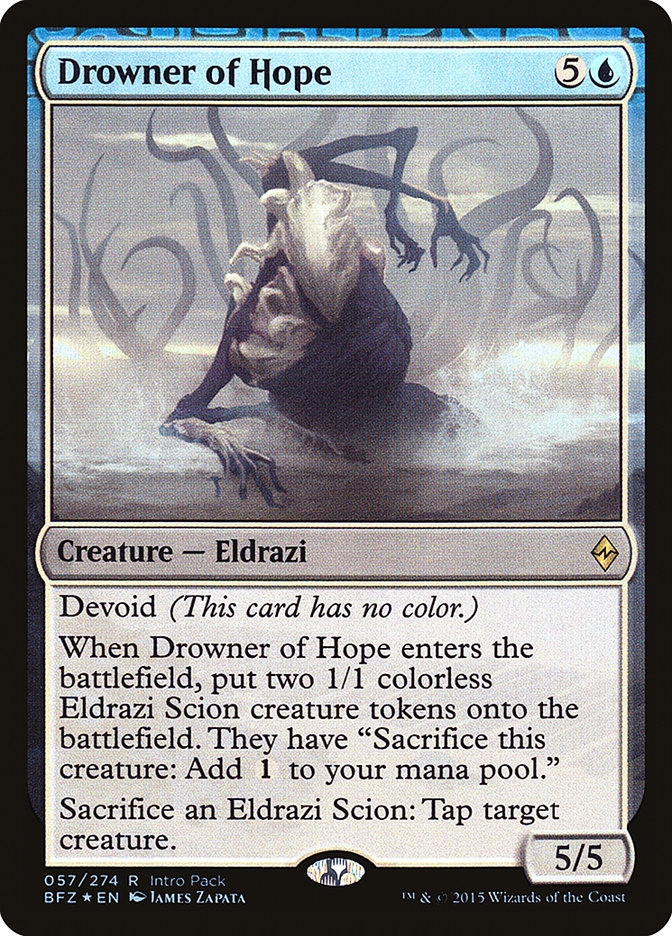 Drowner of Hope (Intro Pack) [Battle for Zendikar Promos] | Lots Moore NSW