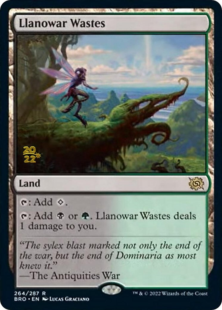 Llanowar Wastes [The Brothers' War Prerelease Promos] | Lots Moore NSW