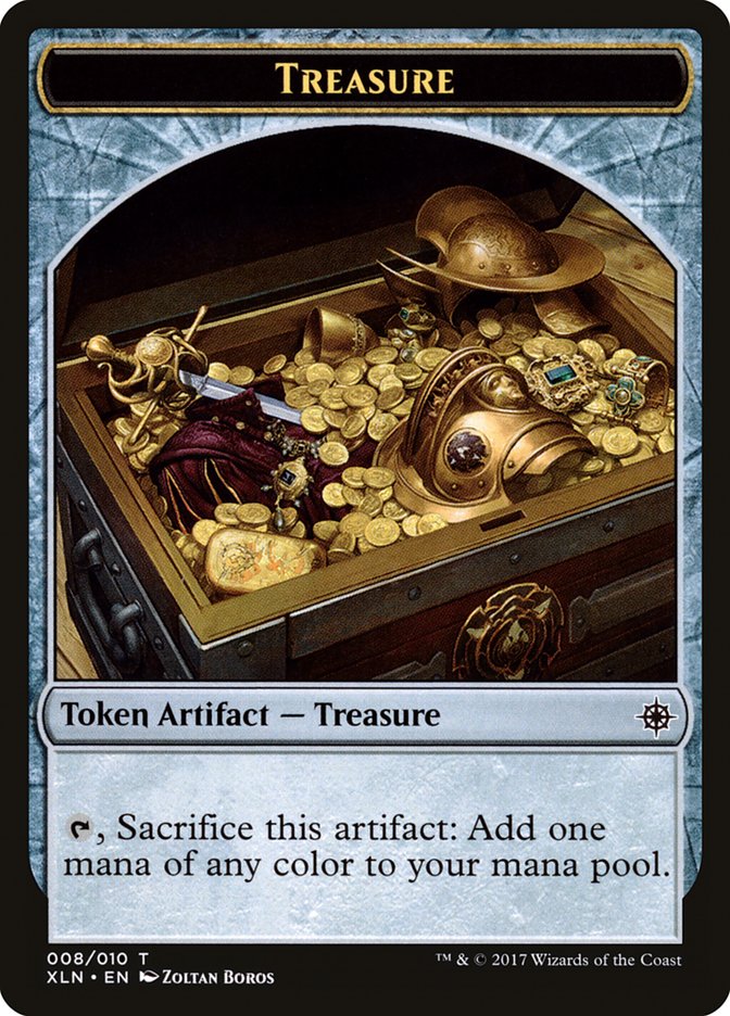Dinosaur // Treasure (008) Double-Sided Token [Ixalan Tokens] | Lots Moore NSW