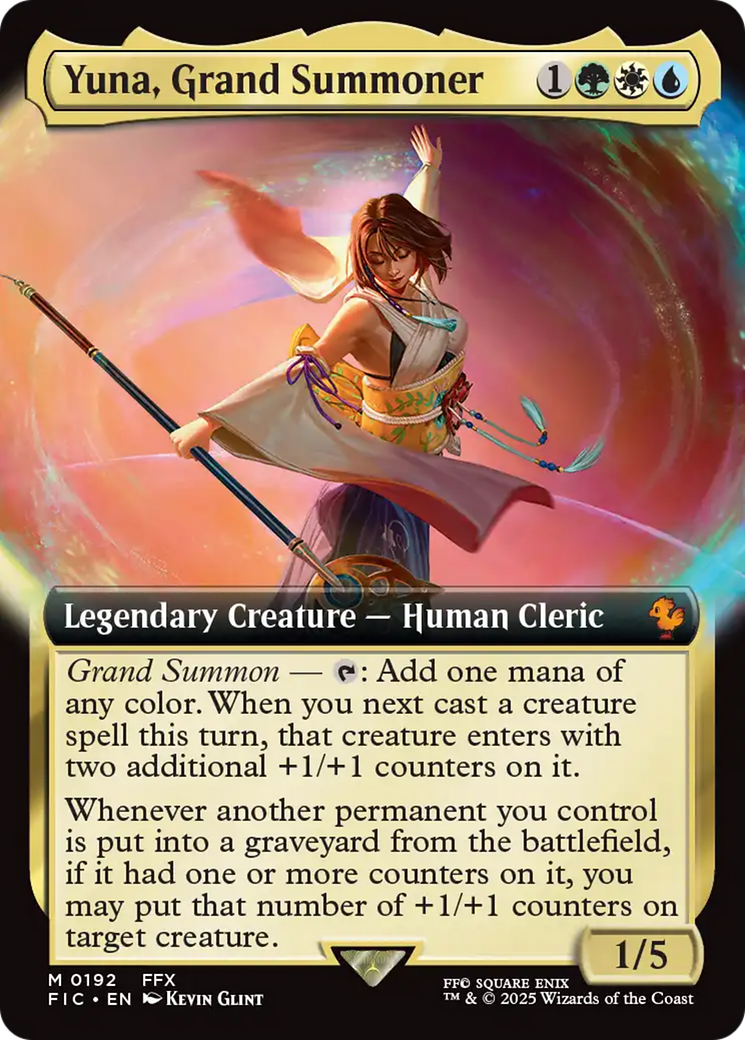 Yuna, Grand Summoner (Extended Art) [FINAL FANTASY Commander] | Lots Moore NSW