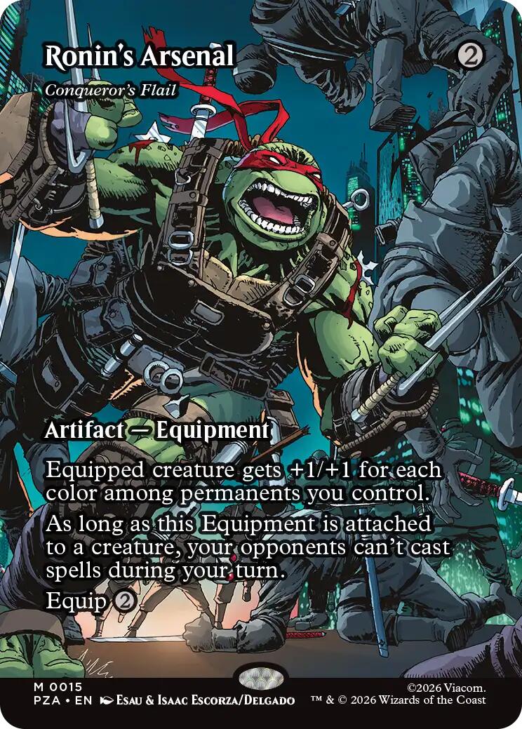 Ronin's Arsenal - Conqueror's Flail (Borderless) [Teenage Mutant Ninja Turtles Eternal-Legal] | Lots Moore NSW