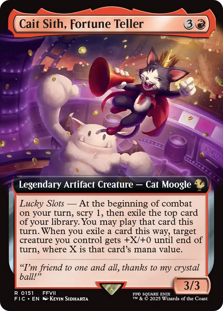 Cait Sith, Fortune Teller (Extended Art) [FINAL FANTASY Commander] | Lots Moore NSW