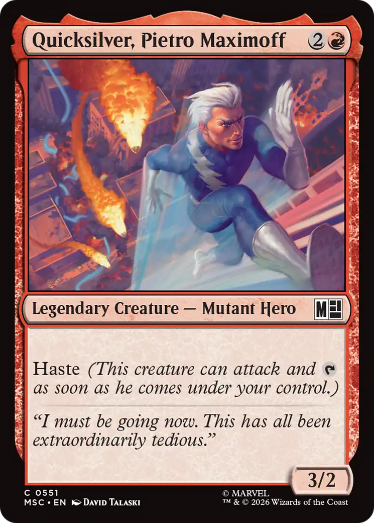 Quicksilver, Pietro Maximoff (0551) [Marvel Super Heroes Commander] | Lots Moore NSW