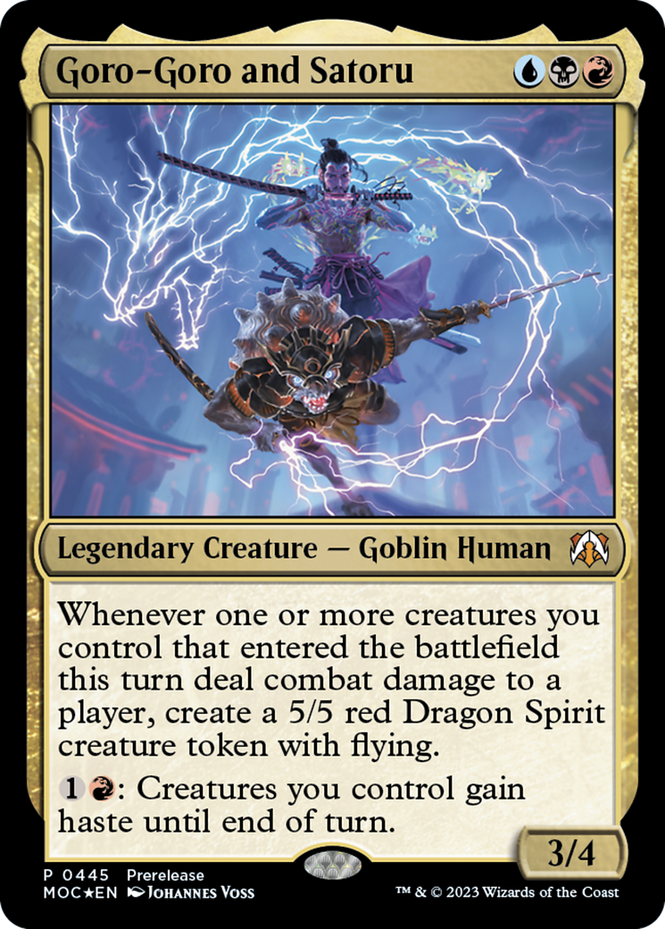 Goro-Goro and Satoru [March of the Machine Commander Prerelease Promos] | Lots Moore NSW