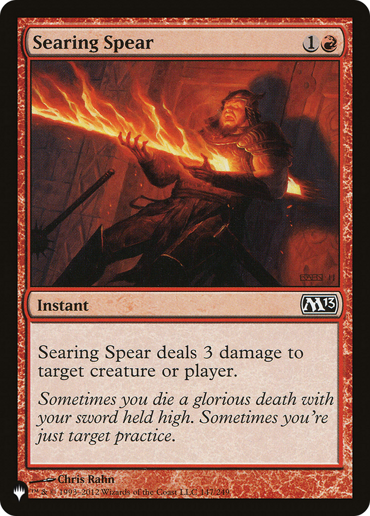 Searing Spear [The List] | Lots Moore NSW