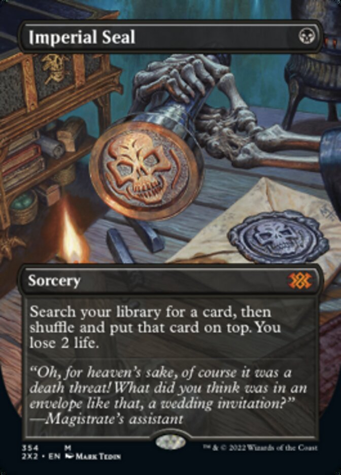Imperial Seal (Borderless Alternate Art) [Double Masters 2022] | Lots Moore NSW