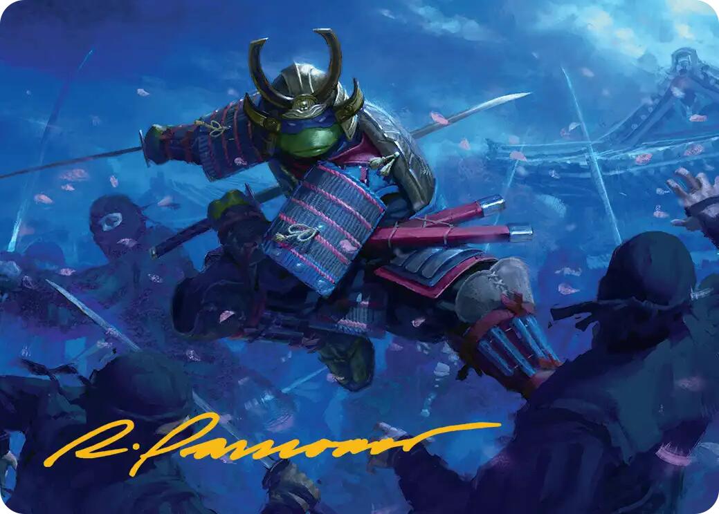 Leonardo, Sewer Samurai Art Card (1/54) (Gold-Stamped Signature) [Teenage Mutant Ninja Turtles Art Series] | Lots Moore NSW