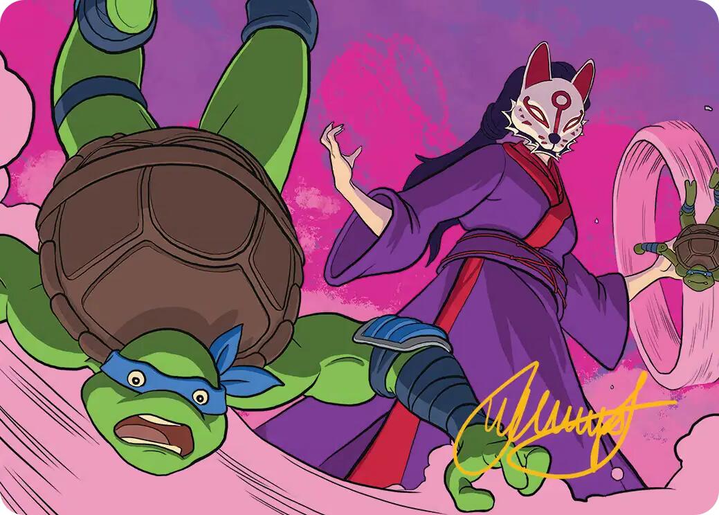 Kitsune's Technique Art Card (Gold-Stamped Signature) [Teenage Mutant Ninja Turtles Art Series] | Lots Moore NSW