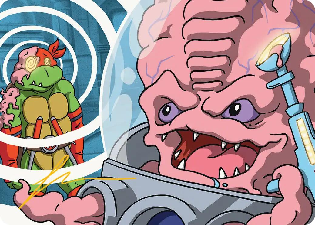 Krang, Master Mind Art Card (25/54) (Gold-Stamped Signature) [Teenage Mutant Ninja Turtles Art Series] | Lots Moore NSW