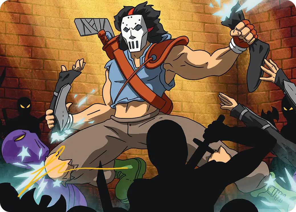 Casey Jones, Vigilante Art Card (Gold-Stamped Signature) [Teenage Mutant Ninja Turtles Art Series] | Lots Moore NSW