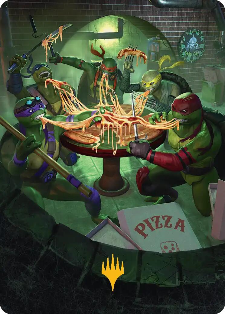 Food Chain Art Card (Gold-Stamped) [Teenage Mutant Ninja Turtles Art Series] | Lots Moore NSW