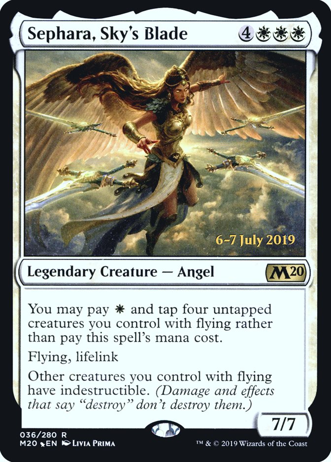 Sephara, Sky's Blade [Core Set 2020 Prerelease Promos] | Lots Moore NSW