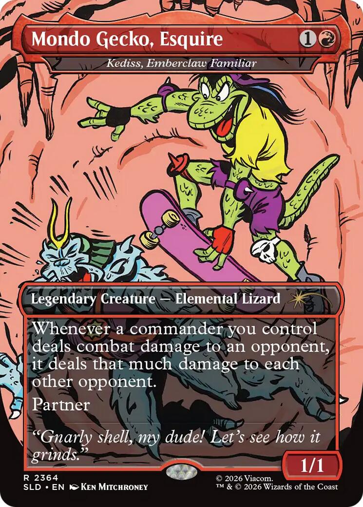Mondo Gecko, Esquire - Kediss, Emberclaw Familiar [Secret Lair Drop Series] | Lots Moore NSW