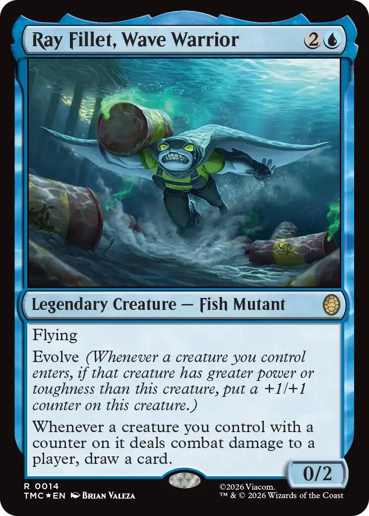 Ray Fillet, Wave Warrior (Surge Foil) [Teenage Mutant Ninja Turtles Commander] | Lots Moore NSW