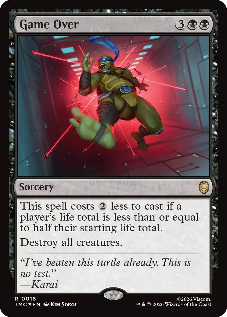 Game Over (Surge Foil) [Teenage Mutant Ninja Turtles Commander] | Lots Moore NSW