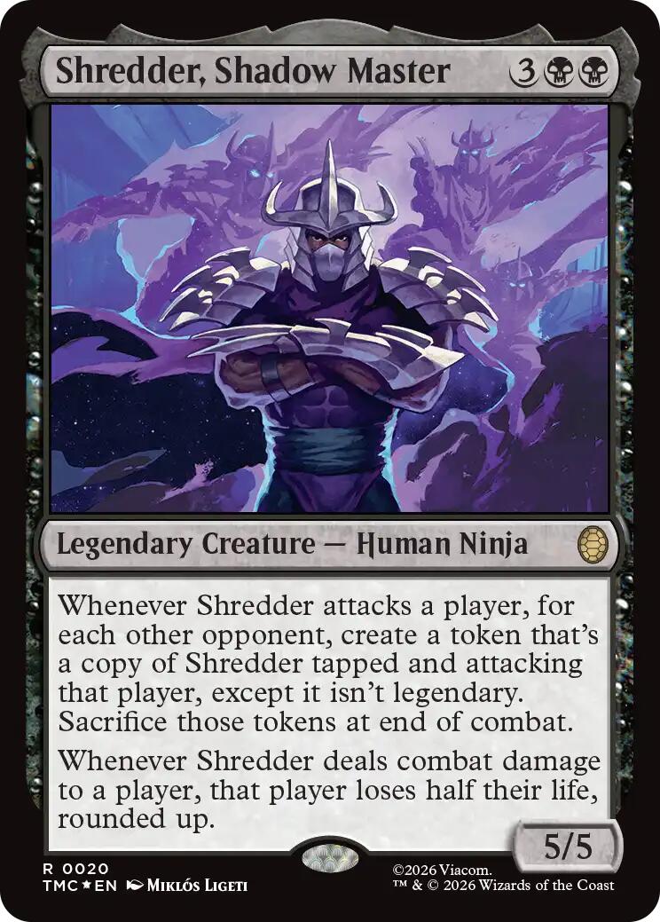 Shredder, Shadow Master (Surge Foil) [Teenage Mutant Ninja Turtles Commander] | Lots Moore NSW