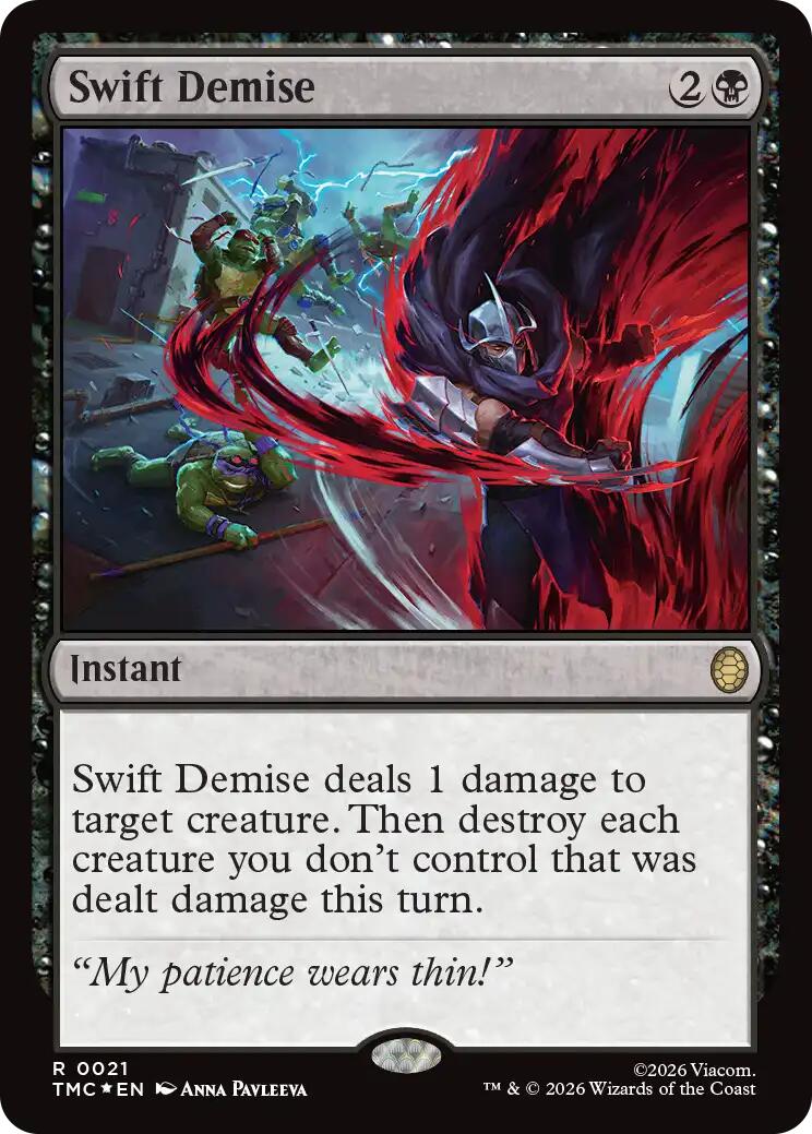 Swift Demise (Surge Foil) [Teenage Mutant Ninja Turtles Commander] | Lots Moore NSW
