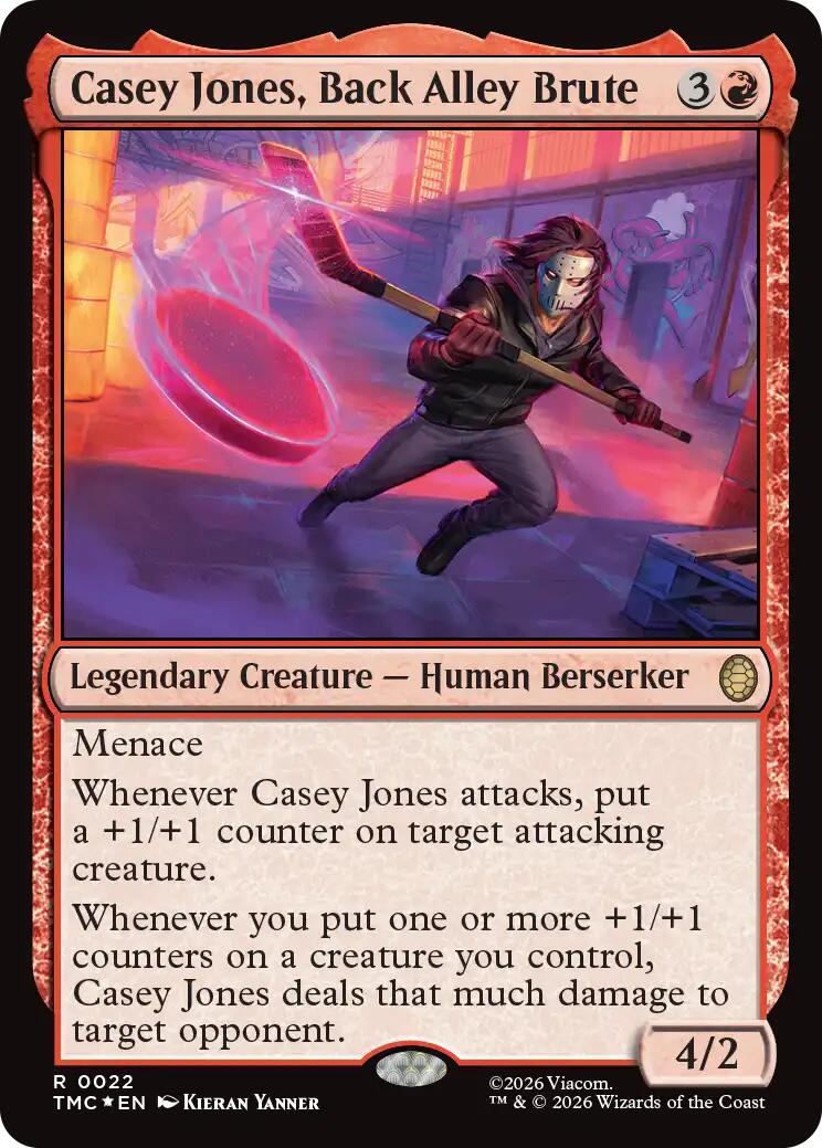 Casey Jones, Back Alley Brute (Surge Foil) [Teenage Mutant Ninja Turtles Commander] | Lots Moore NSW