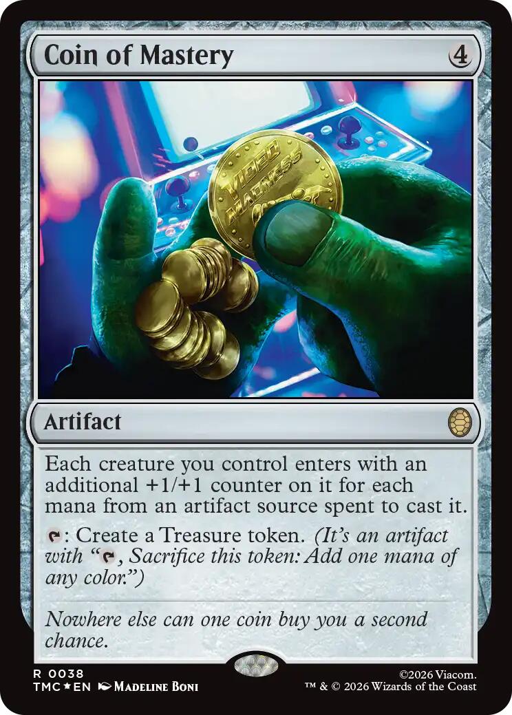 Coin of Mastery (Surge Foil) [Teenage Mutant Ninja Turtles Commander] | Lots Moore NSW