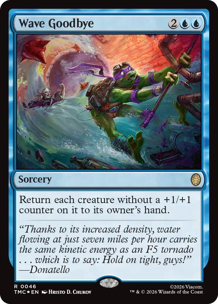 Wave Goodbye (Surge Foil) [Teenage Mutant Ninja Turtles Commander] | Lots Moore NSW