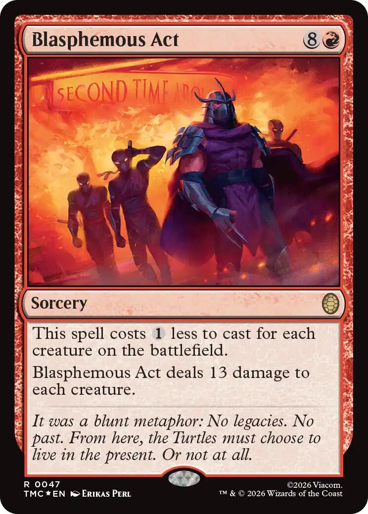 Blasphemous Act (Surge Foil) [Teenage Mutant Ninja Turtles Commander] | Lots Moore NSW