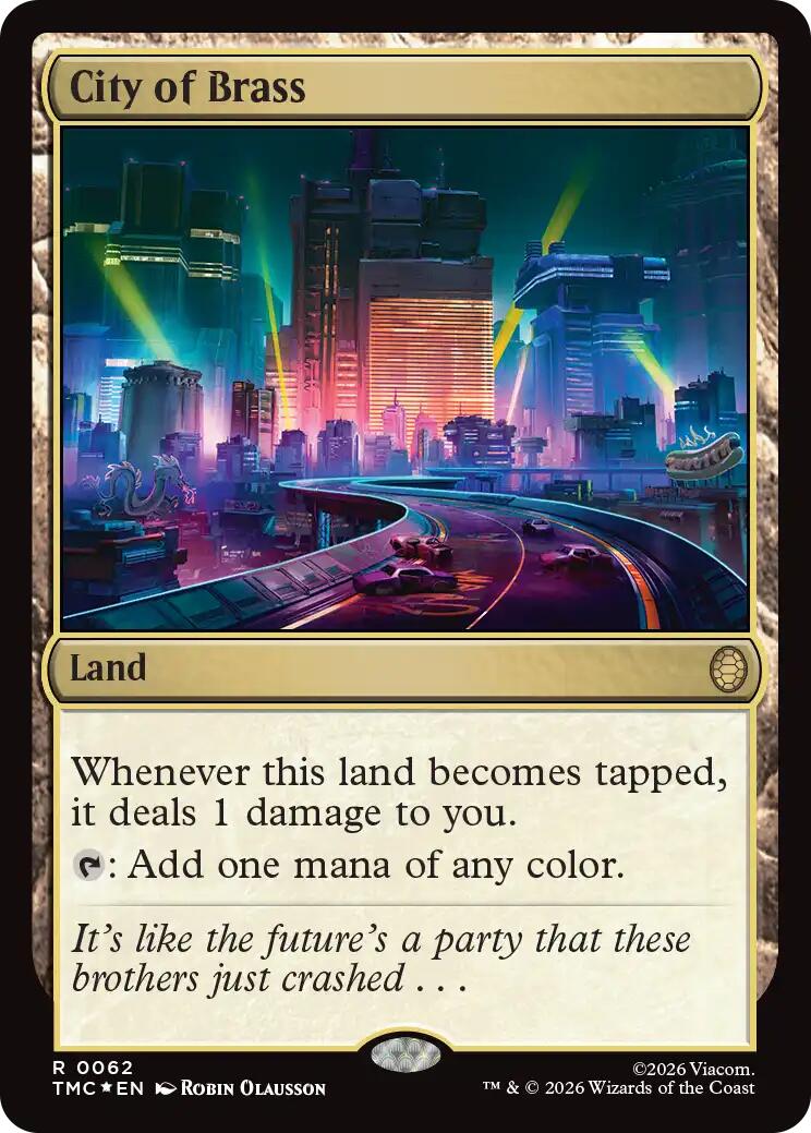 City of Brass (Surge Foil) [Teenage Mutant Ninja Turtles Commander] | Lots Moore NSW