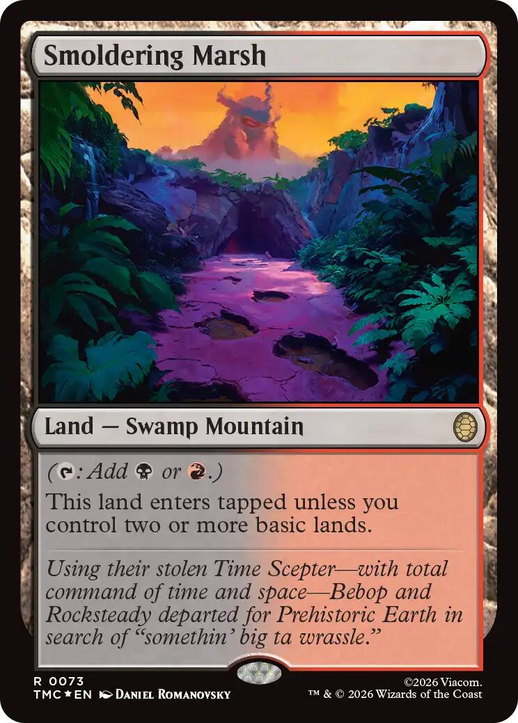 Smoldering Marsh (Surge Foil) [Teenage Mutant Ninja Turtles Commander] | Lots Moore NSW