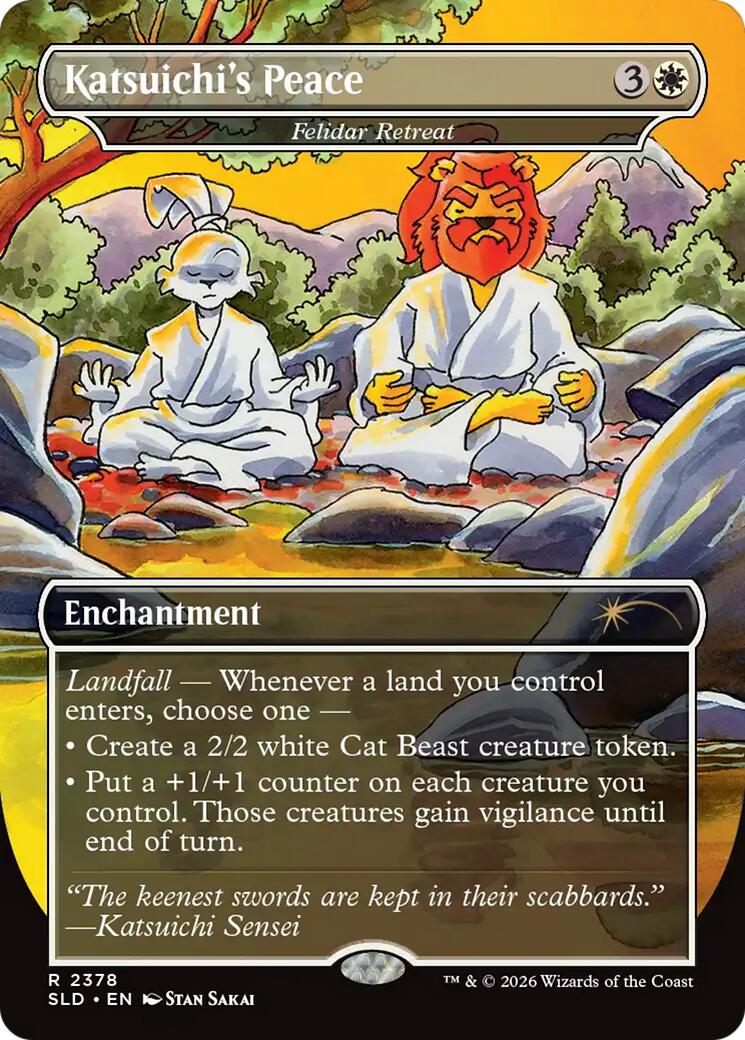 Katsuichi's Peace - Felidar Retreat [Secret Lair Drop Series] | Lots Moore NSW