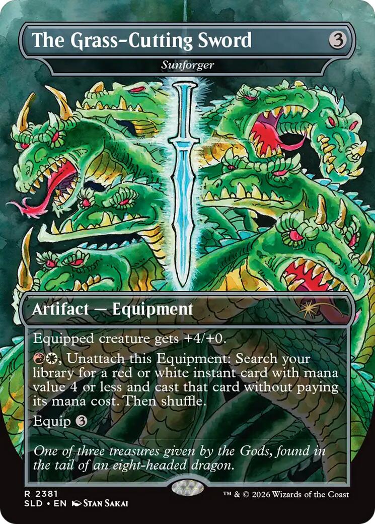 The Grass-Cutting Sword - Sunforger [Secret Lair Drop Series] Magic: The Gathering | Lots Moore NSW
