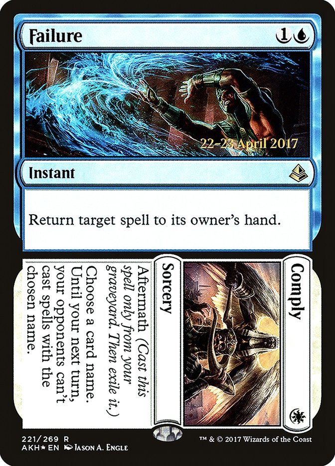 Failure // Comply [Amonkhet Prerelease Promos] | Lots Moore NSW