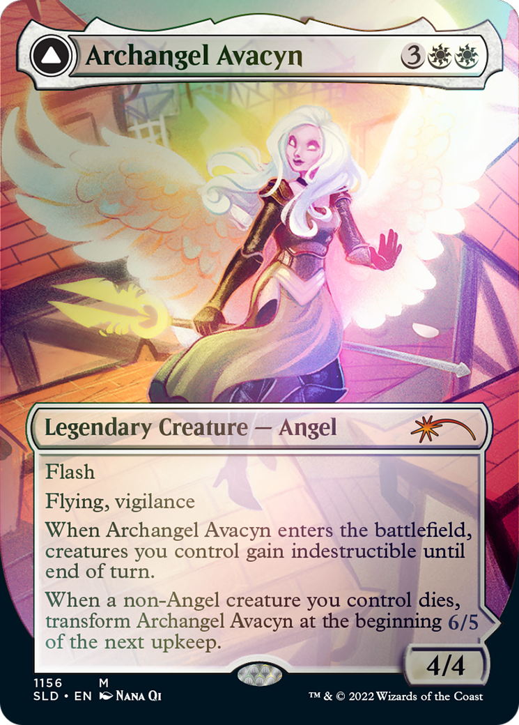 Archangel Avacyn // Avacyn, the Purifier (Borderless) [Secret Lair: From Cute to Brute] | Lots Moore NSW