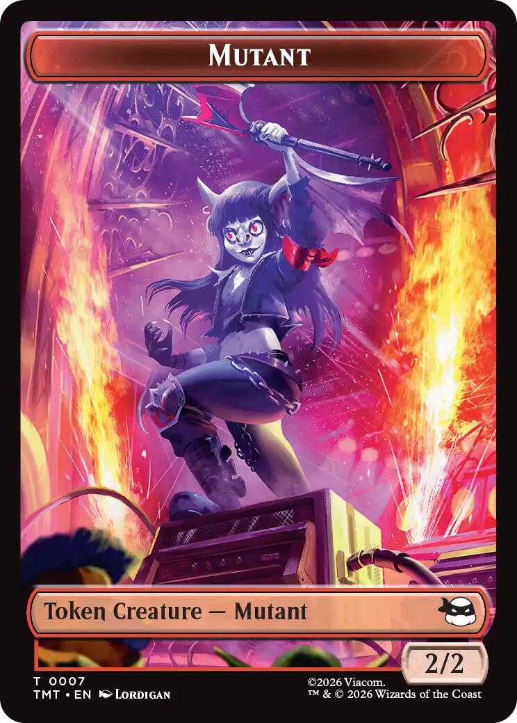 Mutant // Ninja Turtle Spirit Double-Sided Token [Teenage Mutant Ninja Turtles Tokens] | Lots Moore NSW