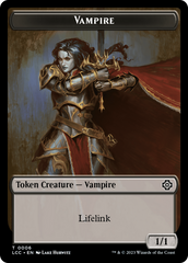 Vampire (0006) // Vampire Demon Double-Sided Token [The Lost Caverns of Ixalan Commander Tokens] | Lots Moore NSW