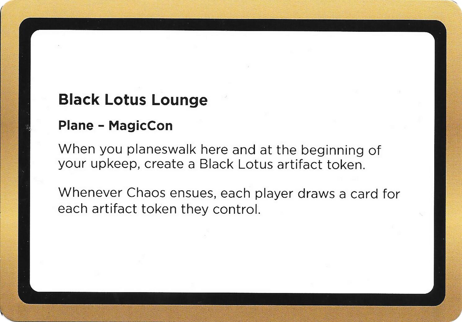 Black Lotus Lounge (Black Lotus Unknown Planechase) [Oversize Cards] | Lots Moore NSW