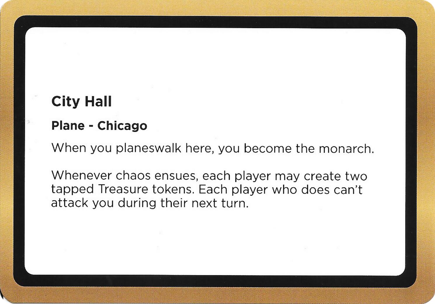 City Hall (Black Lotus Unknown Planechase) [Oversize Cards] | Lots Moore NSW