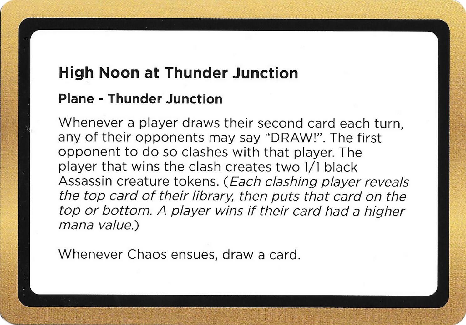 High Noon at Thunder Junction (Black Lotus Unknown Planechase) [Oversize Cards] | Lots Moore NSW