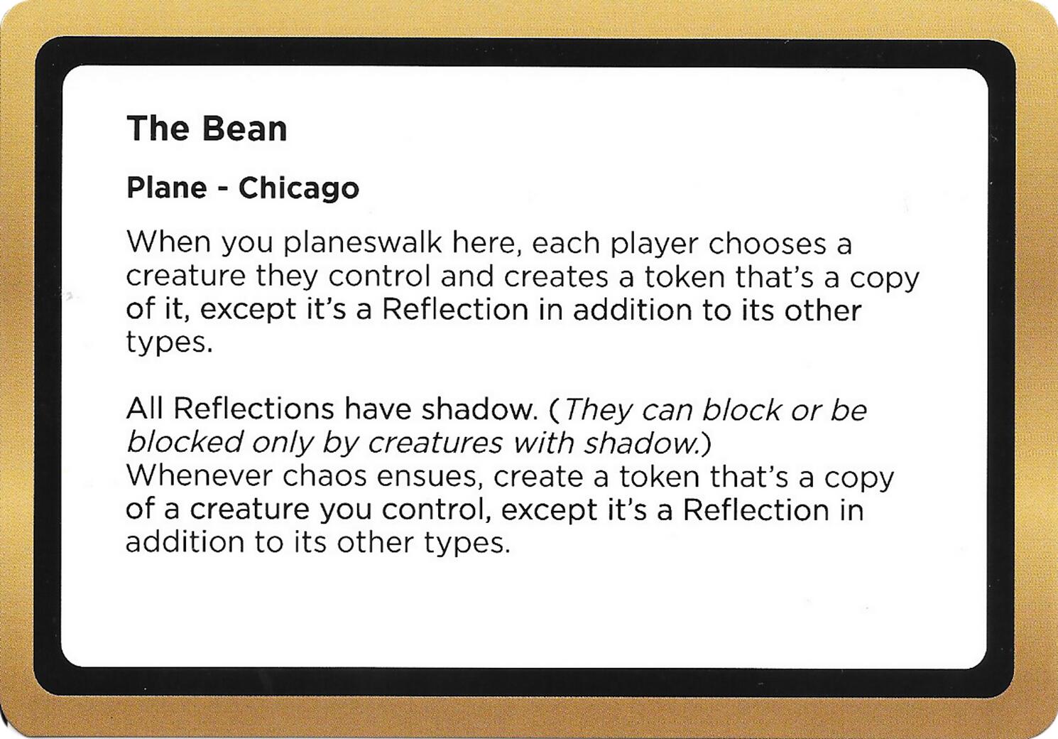The Bean (Black Lotus Unknown Planechase) [Oversize Cards] | Lots Moore NSW