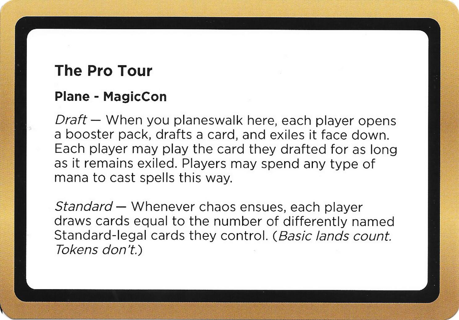 The Pro Tour (Black Lotus Unknown Planechase) [Oversize Cards] | Lots Moore NSW