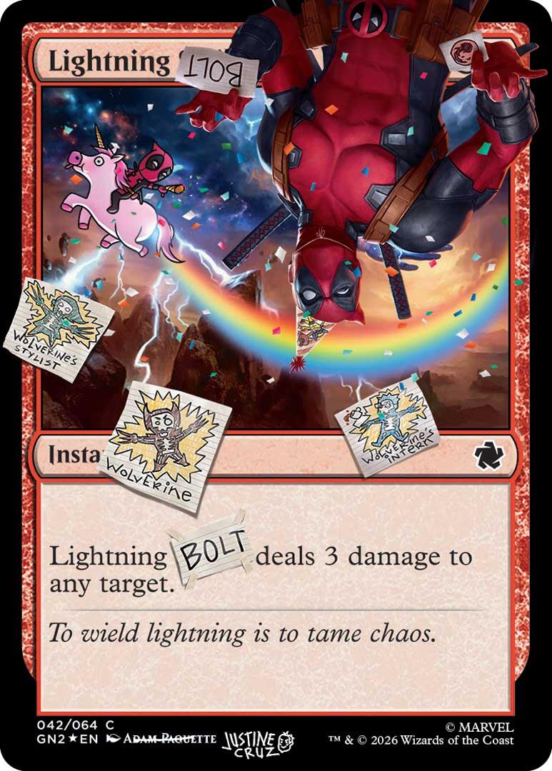 Lightning Bolt (042) (Pool Party Foil) [Secret Lair Drop Series] | Lots Moore NSW