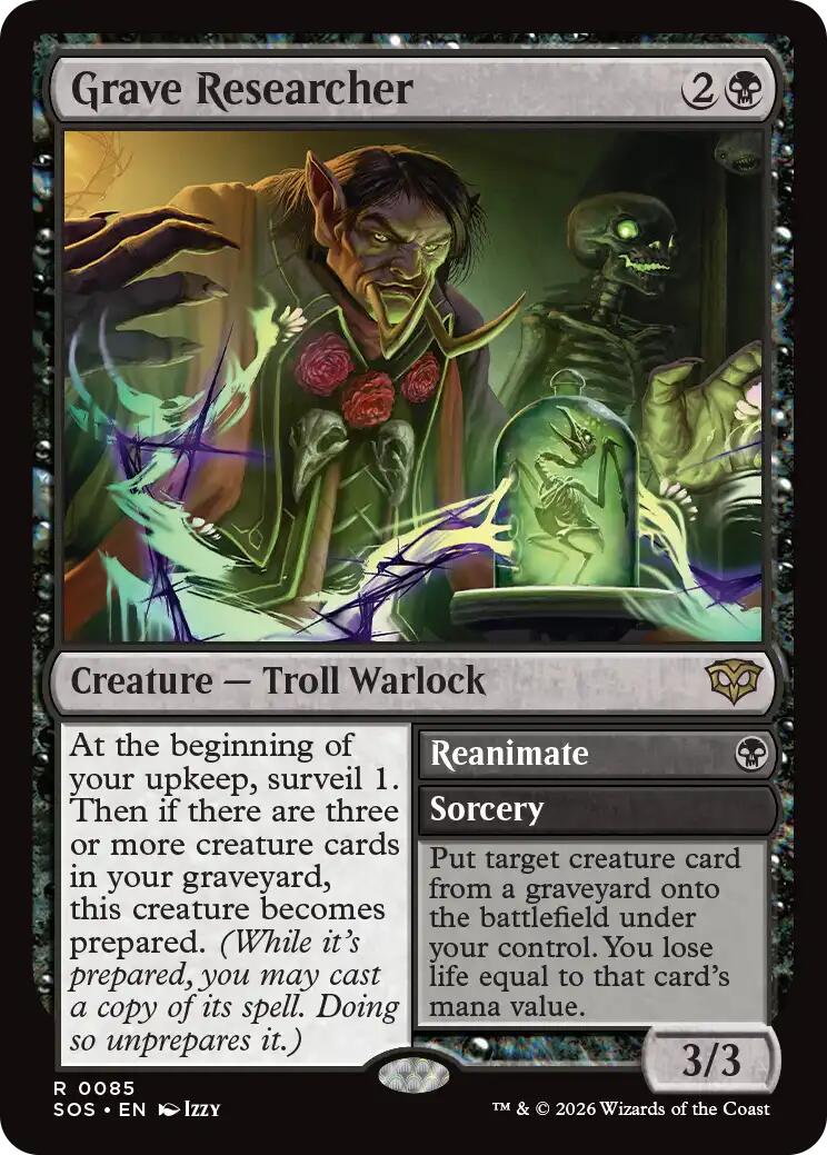 Grave Researcher [Secrets of Strixhaven] Magic: The Gathering | Lots Moore NSW