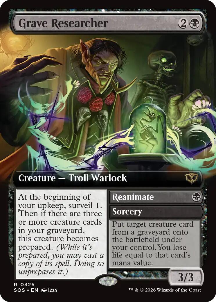 Grave Researcher (Extended Art) [Secrets of Strixhaven] | Lots Moore NSW