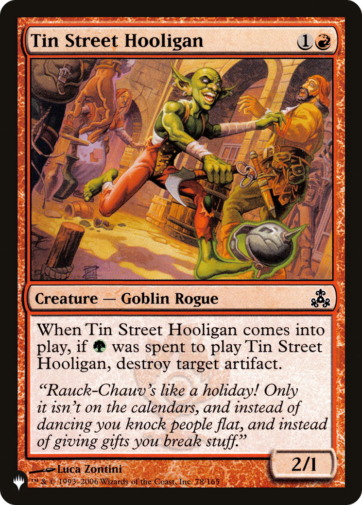 Tin Street Hooligan [The List] | Lots Moore NSW