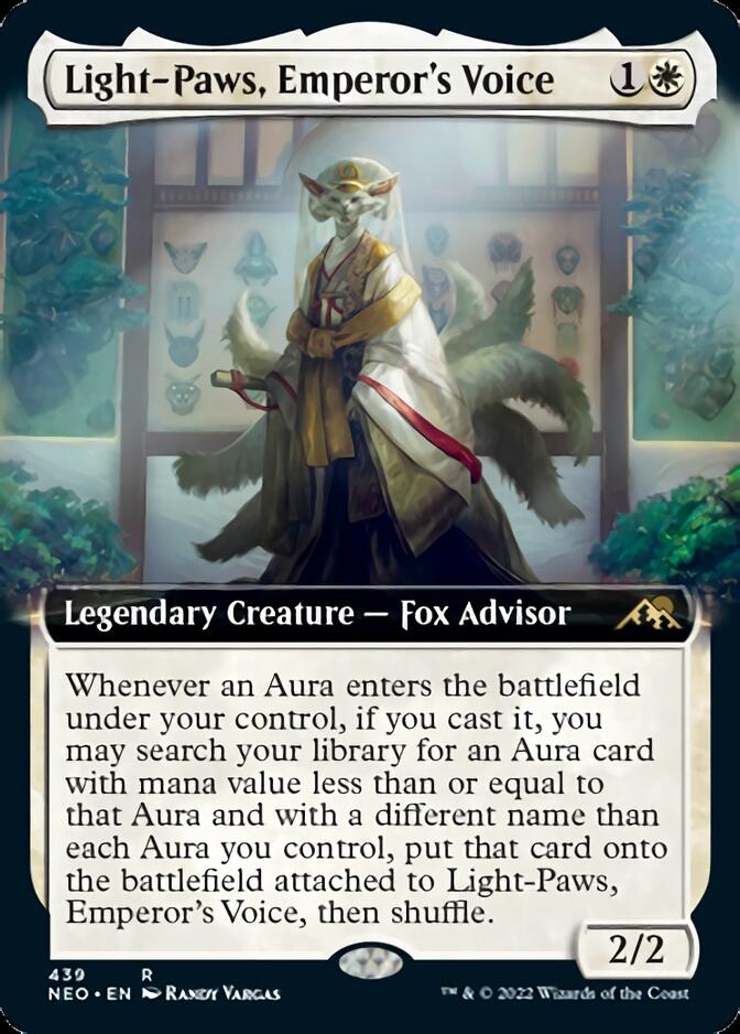 Light-Paws, Emperor's Voice (Extended Art) [Kamigawa: Neon Dynasty] | Lots Moore NSW