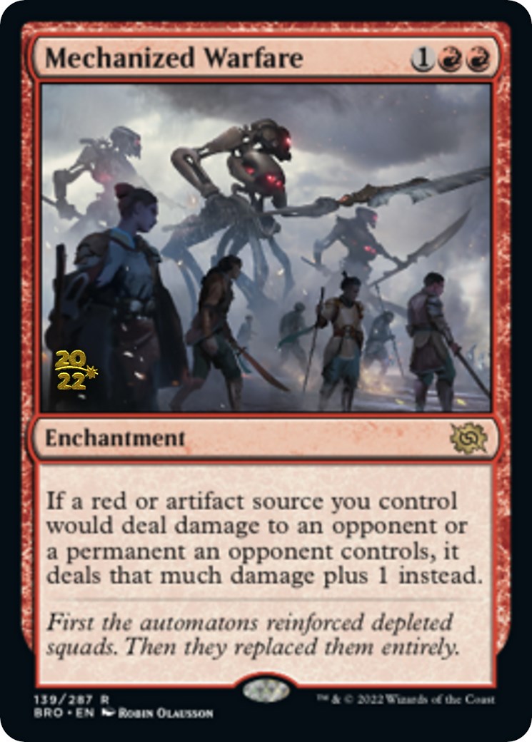 Mechanized Warfare [The Brothers' War Prerelease Promos] | Lots Moore NSW
