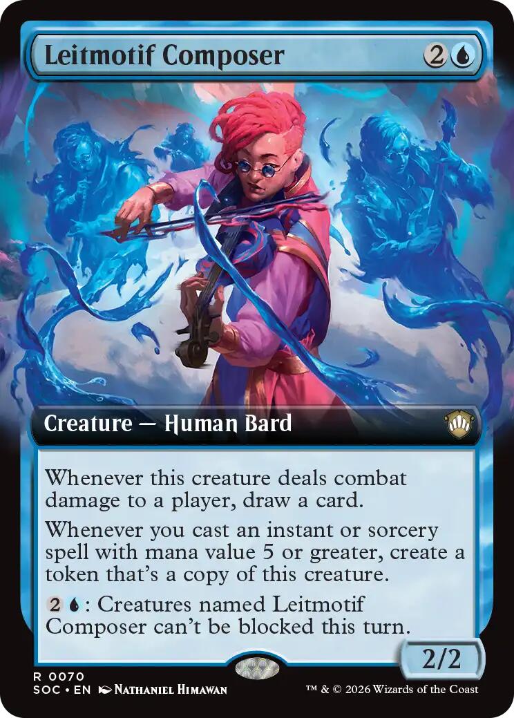 Leitmotif Composer (Extended Art) [Secrets of Strixhaven Commander] | Lots Moore NSW