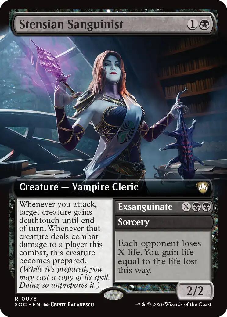 Stensian Sanguinist (Extended Art) [Secrets of Strixhaven Commander] | Lots Moore NSW