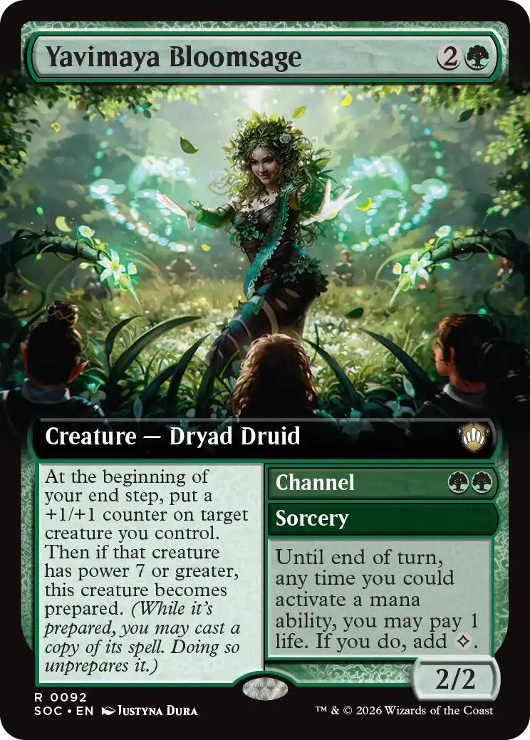 Yavimaya Bloomsage (Extended Art) [Secrets of Strixhaven Commander] Magic: The Gathering | Lots Moore NSW