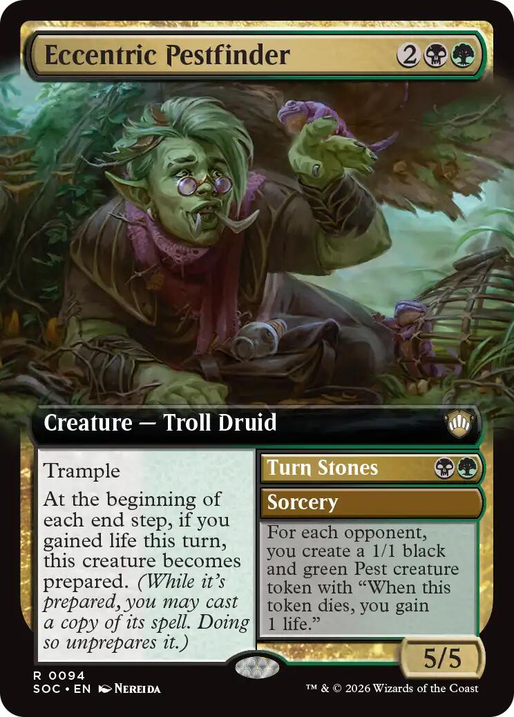Eccentric Pestfinder (Extended Art) [Secrets of Strixhaven Commander] | Lots Moore NSW