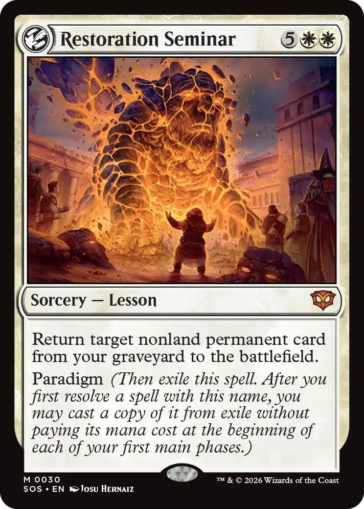 Restoration Seminar [Secrets of Strixhaven] Magic: The Gathering | Lots Moore NSW