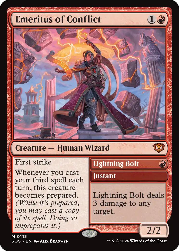 Emeritus of Conflict [Secrets of Strixhaven] Magic: The Gathering | Lots Moore NSW
